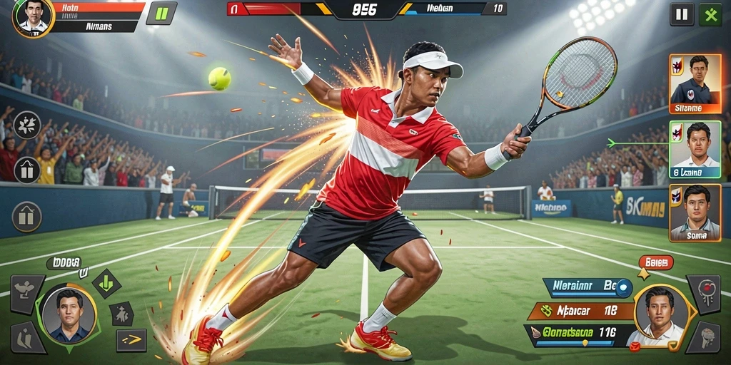 Screenshot aktivitas pemain yang bersenang-senang.