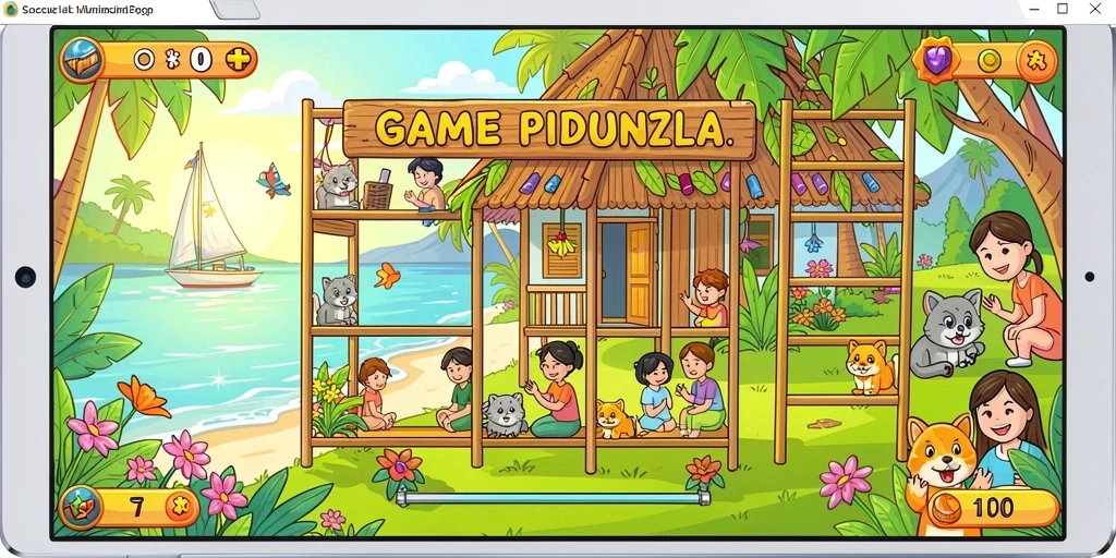 Screenshot menampilkan grafis detail dari latar belakang permainan.