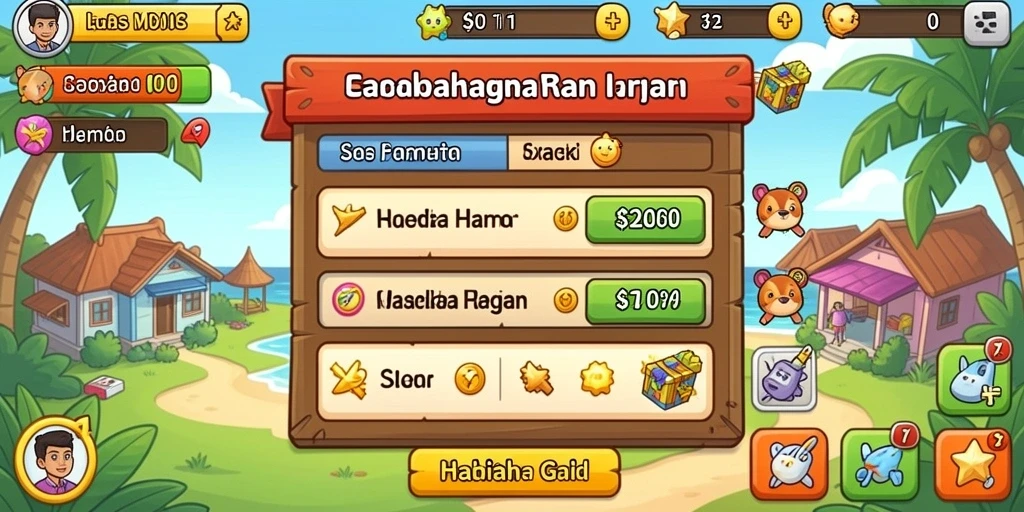 Kompetisi seru dengan pemain lain secara online.